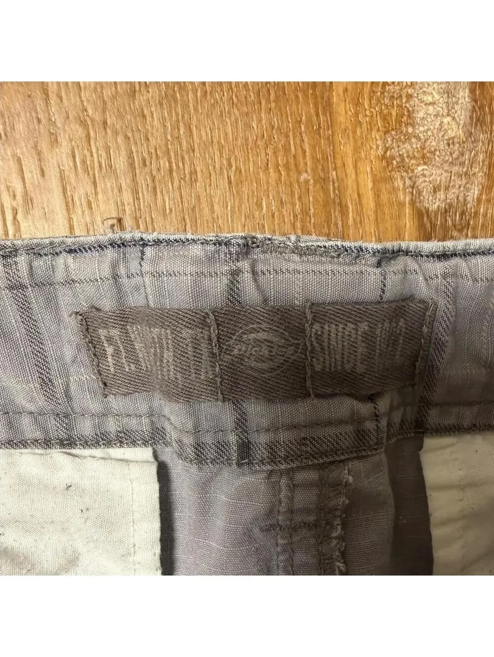 Y2K Dickies Plaid Cargo Shorts – Grey (36